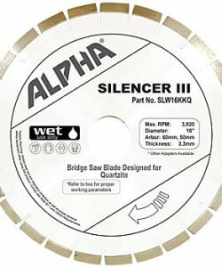 Silencer III Quartzite by Alpha Professional Tools. Eastern Marble NJ