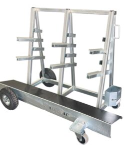 Weha Shop Cart Universal Stone Buggy Install Cart - L55″X W28″X H42″ Load Width: 9″